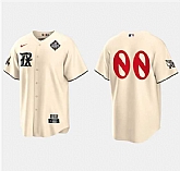 Men's Texas Rangers Active Player Custom Cream 2023 World Series City Connect Stitched Baseball Jersey,baseball caps,new era cap wholesale,wholesale hats